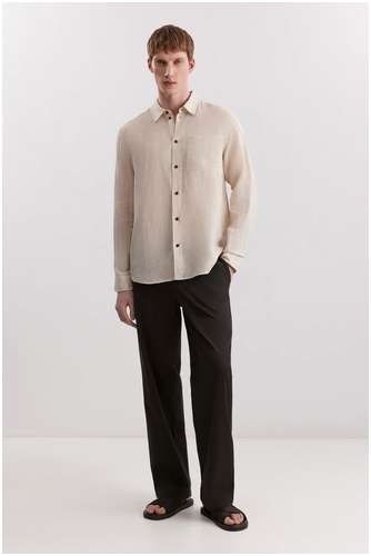 Рубашка из льна BAON B6625010 / 11556832 - вид 2