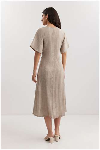 Платье из вискозы и льна BAON B4525038 / 11557929 - вид 2
