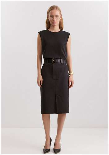 Юбка из хлопка и льна BAON 11554253