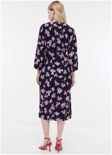 Платье из вискозы с принтом BAON B4524067 / 11545342 - вид 2