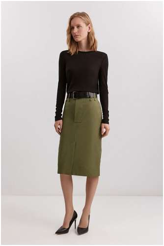 Юбка из хлопка и льна BAON 11556814