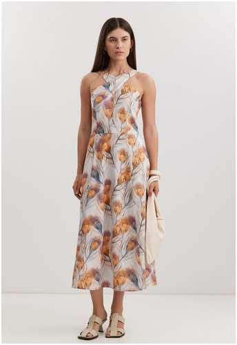 Платье из вискозы и льна BAON 11558213