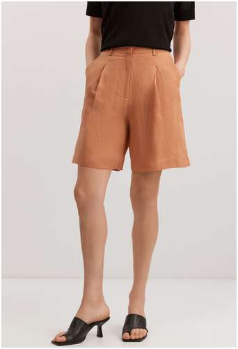 Шорты-бермуды из вискозы и льна BAON B3225008 / 11558196 - вид 2