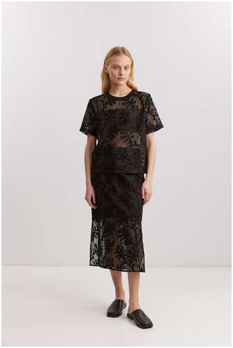 Юбка из смесовой вискозной органзы BAON 11554256