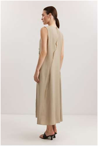 Платье из вискозы и льна BAON B4525047 / 11558716 - вид 2