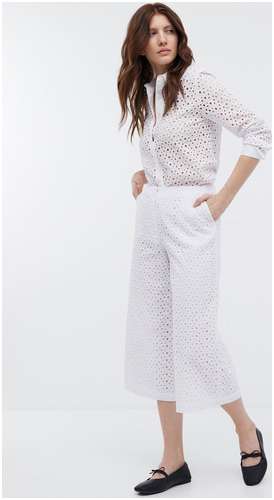 Блузка из хлопкового шитья BAON B1724036 / 11541640 - вид 2