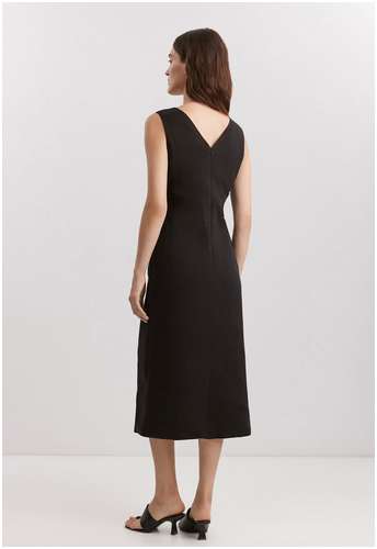 Платье из вискозы и льна BAON B4525042 / 11556334 - вид 2