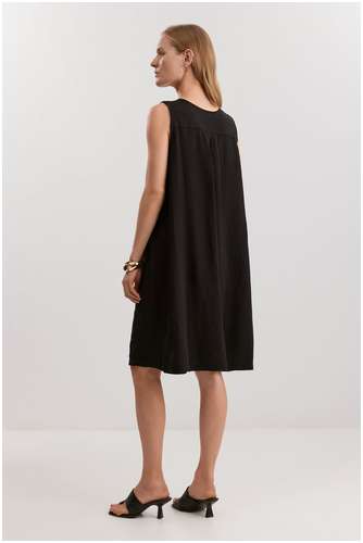 Платье из вискозы и льна BAON B4525063 / 11558834 - вид 2