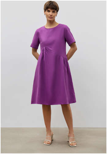 Асимметричное платье из смесовой ткани BAON B4523080 / 11532832
