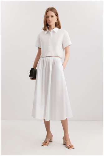 Блузка из 100% хлопкового поплина BAON B1925014 / 11558391 - вид 2