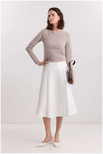 Лонгслив в полоску из хлопка BAON B2125001 / 11553076 - вид 2