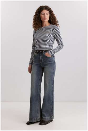 Лонгслив в полоску из хлопка BAON B2125001 / 11553111 - вид 2