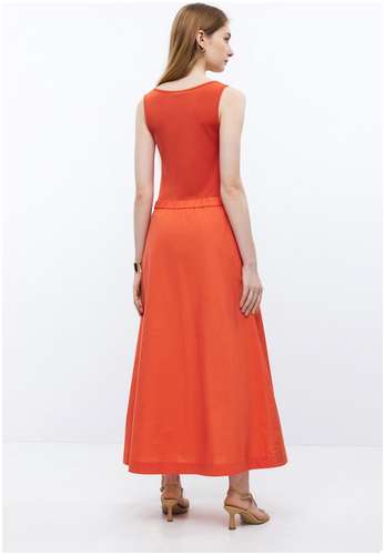 Комбинированное платье без рукавов BAON B4524120 / 11544667 - вид 2