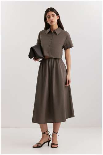 Блузка из 100% хлопкового поплина BAON B1925014 / 11557812 - вид 2