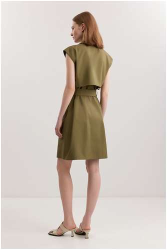 Платье-тренч из смесового хлопка с модалом BAON B4525033 / 11557587 - вид 2