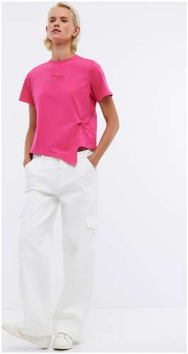 Футболка из джерси с эластаном с вышивкой BAON B2324063 / 11542432 - вид 2