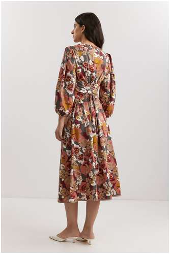 Платье из 100% хлопкового поплина BAON B4525049 / 11557957 - вид 2