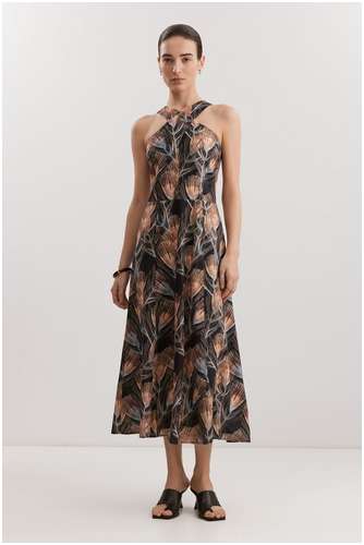 Платье из вискозы и льна BAON 11558207