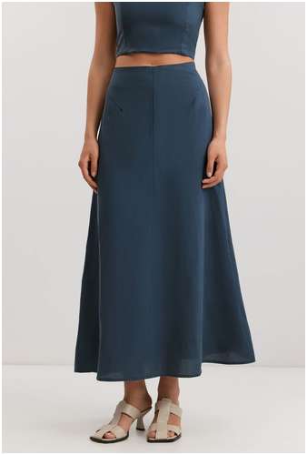 Юбка из вискозы и льна BAON B4725019 / 11558281 - вид 2