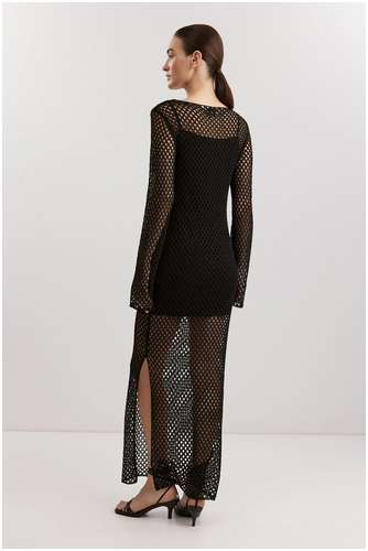 Платье из смесовой пряжи со льном BAON B4525032 / 11557569 - вид 2