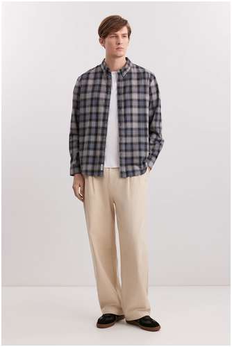 Рубашка из хлопка с фланелевой поверхностью BAON B6625009 / 11554309 - вид 2