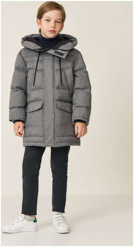 Пуховик из меланжевой ткани для мальчика BAON BK5023516 / 11533853 - вид 2