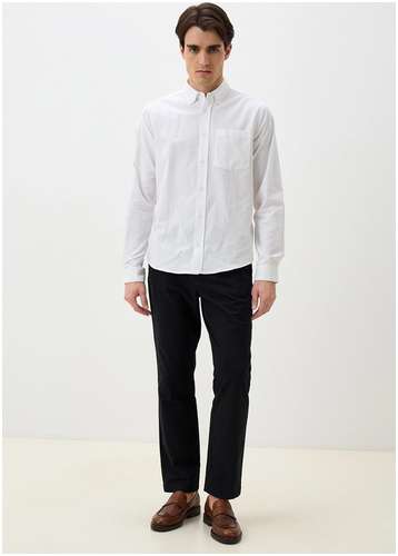 Рубашка из хлопка с фланелевой поверхностью BAON B6625013 / 11557339 - вид 2