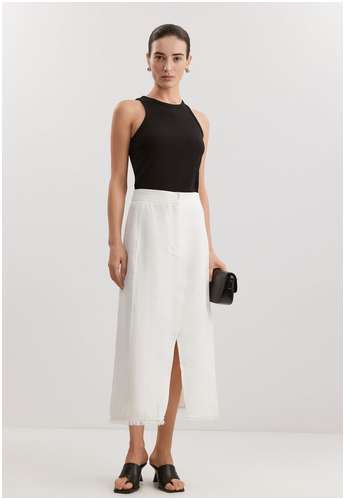 Юбка из хлопка и льна BAON 11558133