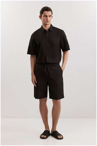 Шорты из 100% хлопковой ткани со сжатым эффектом BAON 11557067