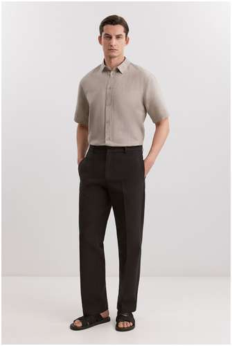 Рубашка из льна и хлопка BAON B6825003 / 11556546 - вид 2