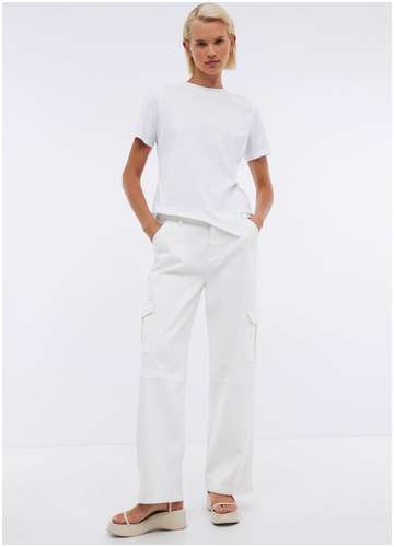 Футболка из джерси с эластаном с вышивкой BAON B2324063 / 11542438 - вид 2