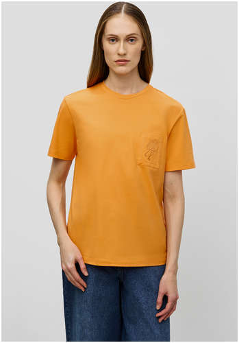 Хлопковая футболка оверсайз с принтом BAON 11529779