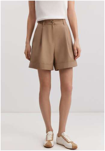 Шорты из хлопка и льна BAON B3225005 / 11556739 - вид 2