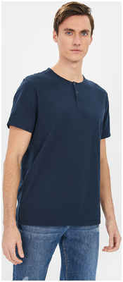 Базовая футболка с воротником-хенли REGULAR FIT BAON 1157448