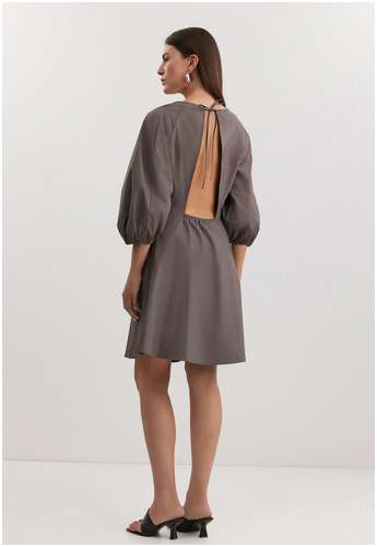 Платье из 100% хлопкового поплина BAON B4525052 / 11558109 - вид 2