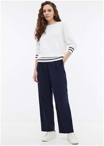 Укороченные брюки из твила с защипами BAON B2924016 / 11542822 - вид 2