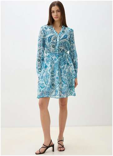 Платье из смесовой вискозы с принтом пейсли BAON 11557545