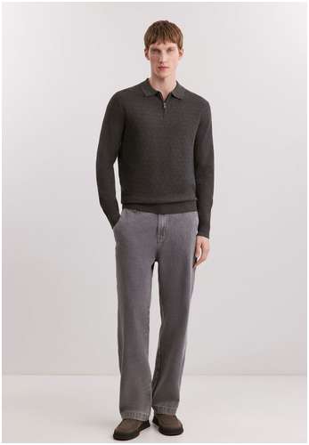 Джемпер из смесовой пряжи на молнии BAON B6325006 / 11553062 - вид 2