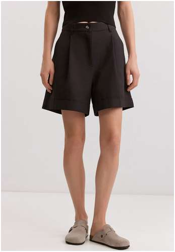 Шорты из хлопка и льна BAON B3225005 / 11554689 - вид 2