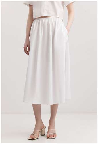 Юбка из 100% хлопкового поплина BAON B4725022 / 11558508 - вид 2