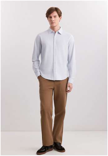 Рубашка из смесового трикотажного пике BAON B6625014 / 11556472 - вид 2