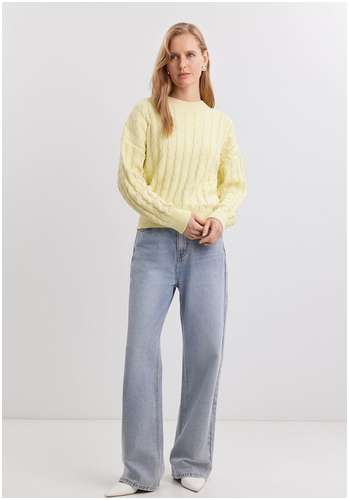 Джемпер из смесовой хлопковой пряжи BAON B1325010 / 11555765 - вид 2