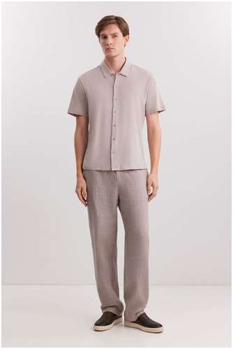 Рубашка из хлопка и льна BAON B6825001 / 11553768 - вид 2