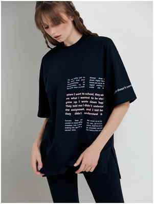 Джемпер женский Oversize-футболка с удлиненной спинкой «Forever young» LD 1679 Conte 1228760