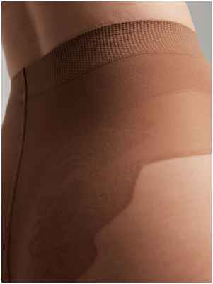 Колготки полиамидные женские с корректирующими трусиками для чувствительной кожи STYLE 40 Lycra® натурального цвета Conte 1221242