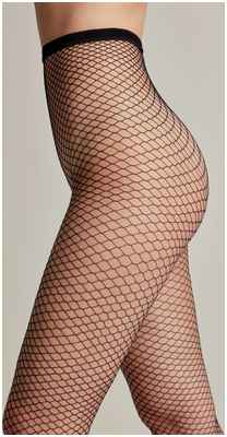 Колготки полиамидные женские в крупную сетку RETTE MAX Lycra® бьянко цвета Conte / 1224698