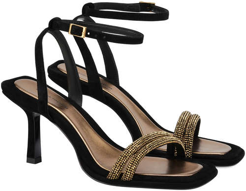 Женские босоножки EKONIKA PREMIUM PM00710CN-03-black-dk.gold-25S / 1234583 - вид 2