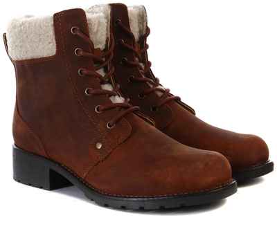 Женские высокие ботинки Clarks, коричневые 12710944