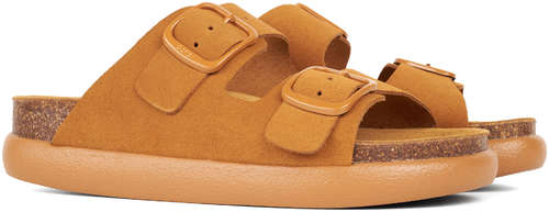 Женские сланцы SCHOLL, коньячные 12736925