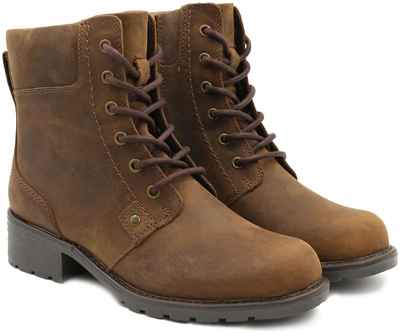 Женские высокие ботинки Clarks, коричневые / 12711235
